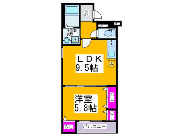 フジパレス我孫子前駅西Ⅱ番館の物件間取画像